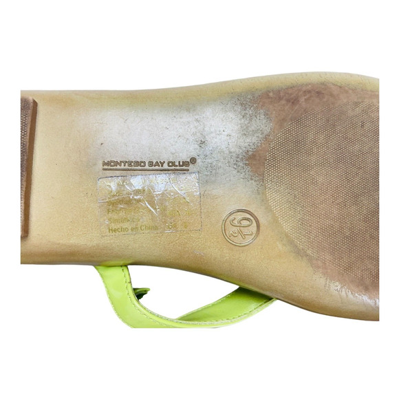 Montego Bay Club Green Summer Beach Retro Slip On Jellies Jelly Sandal Size 9.5 - Picture 3 of 3